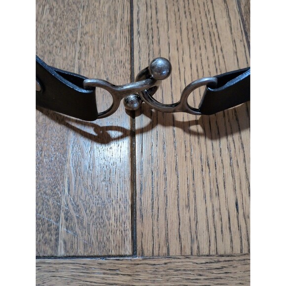 VTG Coldwater Creek Women’s Belt Brown Leather Wide Studs Western Bohemian 90s - Picture 9 of 9